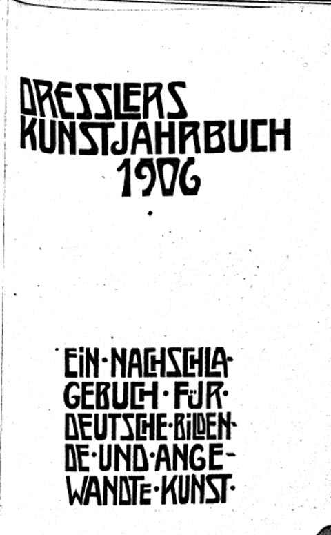 Dresslers Kunstjahrbuch 1906