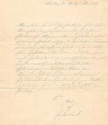 Brief von Adolf Jahn zur Geburt des Enkelsohnes